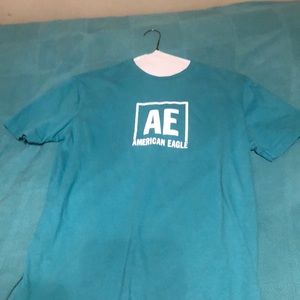 Teal american eagle tee
